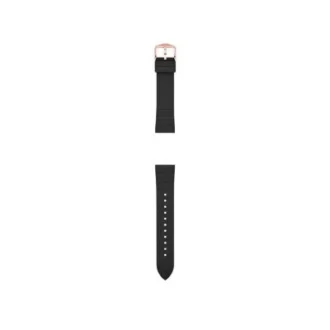 18mm Black Silicone Strap