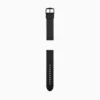 22mm Black Silicone Strap