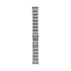 22mm Three-Row Smoke Stainless Steel Bracelet