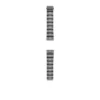 22mm Three-Row Smoke Stainless Steel Bracelet