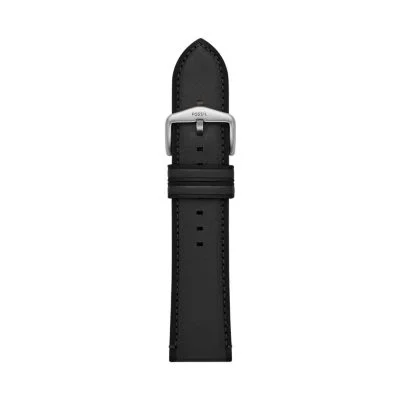 24mm Black LiteHide™ Leather Strap 24mm Black LiteHide™ Leather Strap