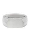 All Stacked Up Stainless Steel Signet Ring