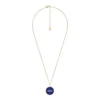 Aquarius Sutton Zodiac Gold-Tone Stainless Steel Blue Lapis Pendant Necklace