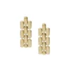 Arden Watch Links Gold-Tone Stainless Steel Drop Earrings