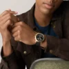 Bennett Multifunction Black Leather Watch