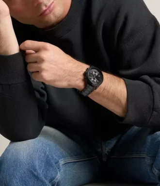 Bennett Multifunction Black Stainless Steel Watch