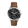 Bennett Multifunction Brown Leather Watch