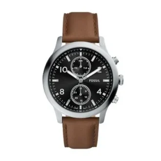 Bennett Multifunction Brown Leather Watch