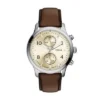 Bennett Multifunction Brown Leather Watch