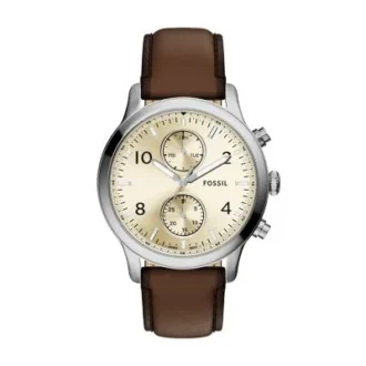 Bennett Multifunction Brown Leather Watch