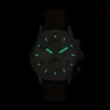Bennett Multifunction Brown Leather Watch