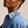 Bright Baubles White Shell Jacket Earrings