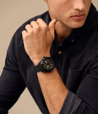 Bronson Automatic Black Stainless Steel Watch
