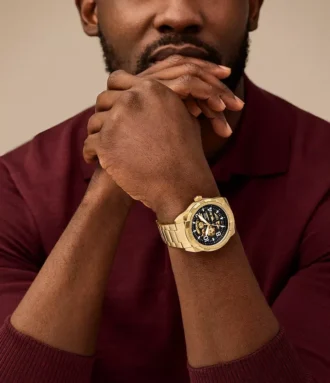 Bronson Automatic Gold-Tone Stainless Steel Watch