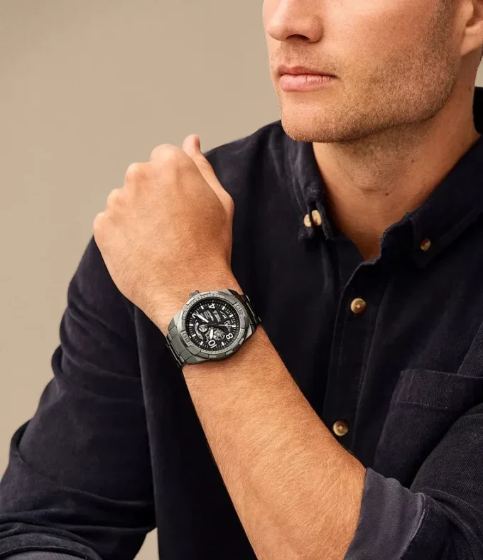 Bronson Automatic Smoke Stainless Steel Watch