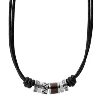 Bronson Black Rondell Necklace