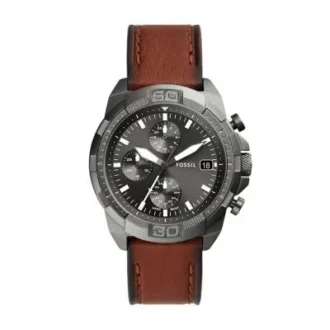 Bronson Chronograph Brown LiteHide™ Leather Watch