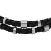 Bronson Leather Essentials Black Leather Strap Bracelet