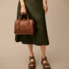Carlie Leather Satchel