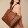 Carlie Leather Tote