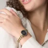 Carlie Three-Hand Gold-Tone Stainless Steel Watch