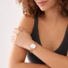 Carlie Three-Hand Rose Gold-Tone Stainless Steel Watch