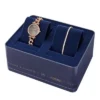 Carlie Three-Hand Rose Gold-Tone Stainless Steel Watch and Bracelet Set