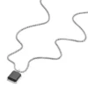 Carraway All Stacked Up Black Agate Pendant Necklace
