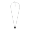 Carraway All Stacked Up Black Agate Pendant Necklace