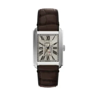 Carraway Automatic Brown Croco Leather Watch