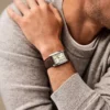 Carraway Three-Hand Brown Leather Watch