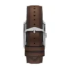 Carraway Three-Hand Brown Leather Watch