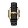 Crosby Three-Hand Black Leather Watch