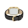 Crosby Three-Hand Black Leather Watch