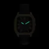 Crosby Three-Hand Black Leather Watch