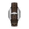 Crosby Three-Hand Brown Leather Watch