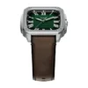 Crosby Three-Hand Brown Leather Watch