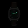Crosby Three-Hand Brown Leather Watch
