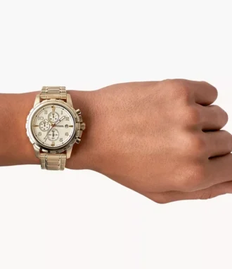 Dean Chronograph Gold-Tone Stainless Steel Watch