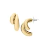 Domed Collection Gold-Tone Stainless Steel Statement Earrings