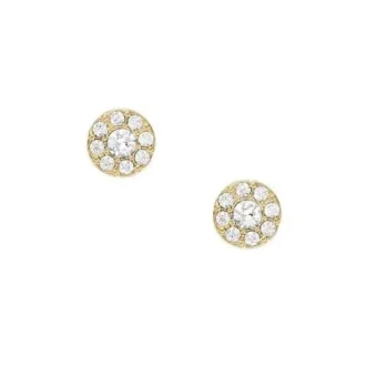 Ellis All Stacked Up Gold-Tone Stainless Steel Stud Earrings