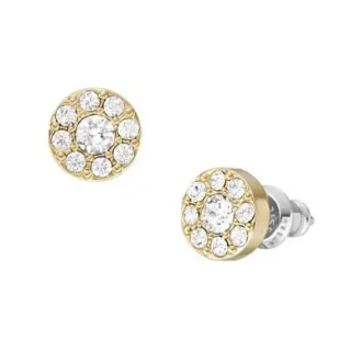Ellis All Stacked Up Gold-Tone Stainless Steel Stud Earrings