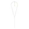 Ellis All Stacked Up Gold-Tone Stainless Steel Y-Neck Necklace