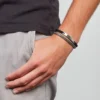 Ellis Black Nylon and Stainless Steel Double-Strand Bracelet