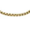 Ellis Core Chains Gold-Tone Stainless Steel Chain Bracelet