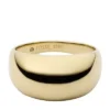 Ellis Domed Collection Gold-Tone Stainless Steel Band Ring