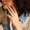 Ellis Domed Collection Stainless Steel Band Ring