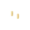 Ellis Domed Collection Two-Tone Stainless Steel Hoop Earrings