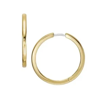 Ellis Essentials Gold-Tone Stainless Steel Hoop Earrings
