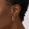 Ellis Essentials Gold-Tone Stainless Steel Hoop Earrings